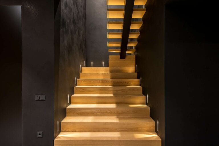 Interior of contemporary multistory apartment