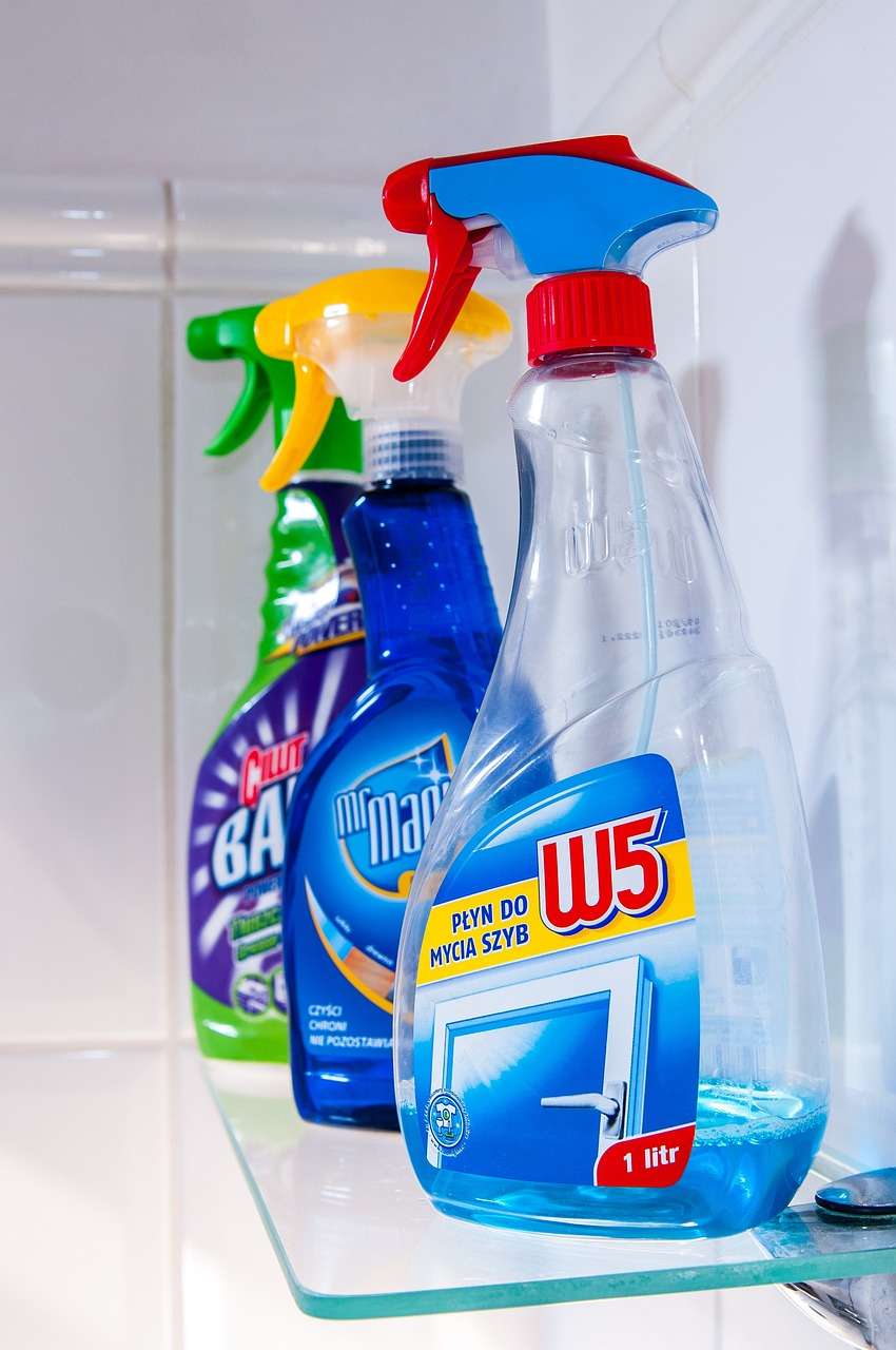 different brands of cleaning solutions