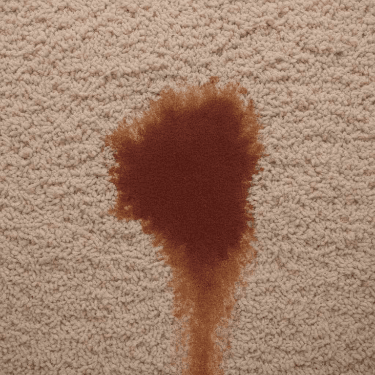 Carpet with stains
