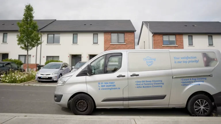 Cleaning team service van