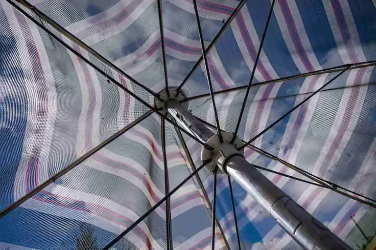 dirty patio umbrella