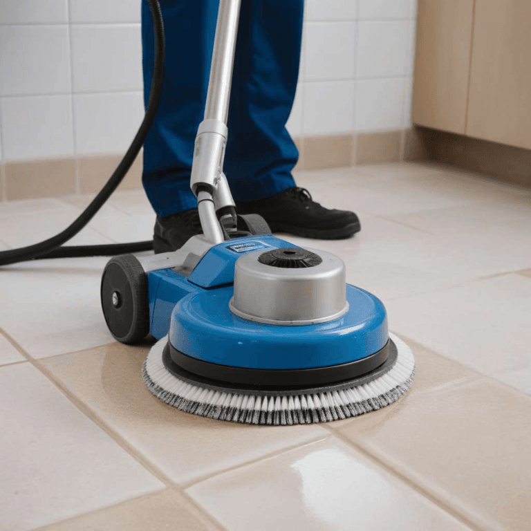 Grout cleaning machine